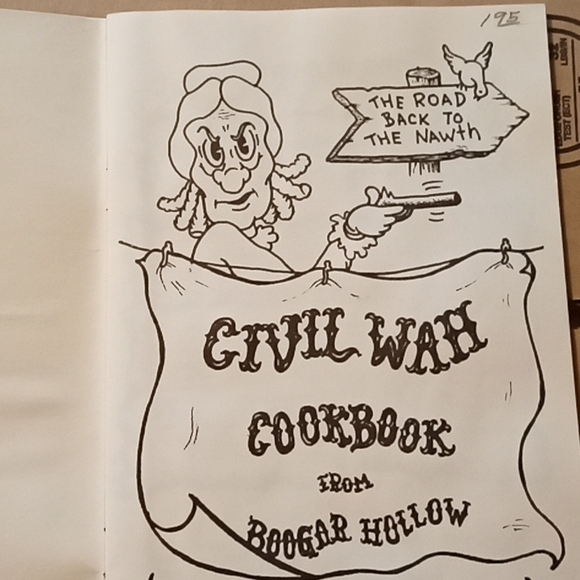 Civil Wah Cookbook Book of Recipes